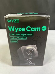 Wyze Cam v4 WYZEC4 2.5K Color Night Vision Indoor/Outdoor Wired Security Camera
