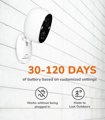 2.5K Indoor Outdoor Battery Camera, Dual-Band WiFi, Free AI Human & Pet Detec…