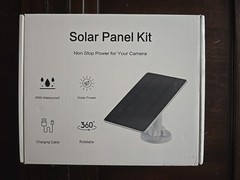 5W 5V Solar Panel for Security Cameras, Panel Size 7 1/2 x 6 1/2 W/ 9ft Cable