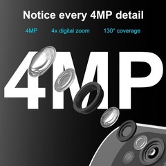 2Pcs Security Camera Outdoor Wireless Solar Battery Powered 5G WiFi6 2 Way Audio