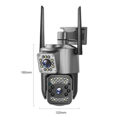 2 Pack Wireless WiFi IP Camera V380 Pro APP Control Dual Lens PTZ Security Cam