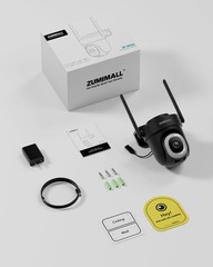 2-Pack 2K Wired Outdoor Security Camera, 3MP, 24/7 Recording, AI Motion Detectio