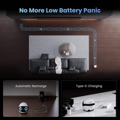 OPEN BOX Enabot EBO Air 2 Plus Companion Robot, AI-Powered Smart Security Camera