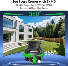 4G LTE Solar Powered Outdoor Security Camera – No WiFi Needed, 2K Night Vision