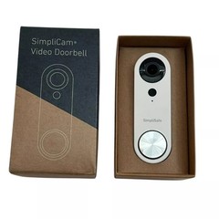 SimpliSafe Wired Wi-Fi video Doorbell Pro 1080p HD Smart security Camera White