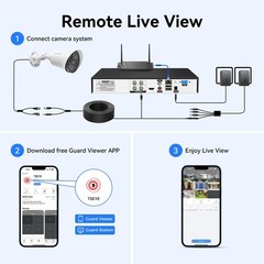 4IN1 1080P Video Outdoor CCTV Home Camera 100ft Night Vision IP66 Waterproof