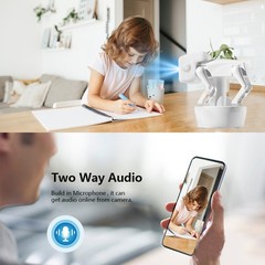 4MP 2K Wireless Dog Robot Camera Indoor Dual Lens WiFi 1080P HD PTZ Night Vision