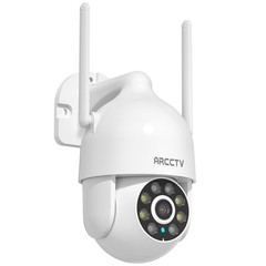 ARCCTV Wireless PTZ Security Camera System Outdoor 2Way Audio Color Night Vision
