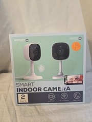2-pack Merkury Innovations 1080P Smart Indoor Wi-Fi Security Camera 2.4 GHz