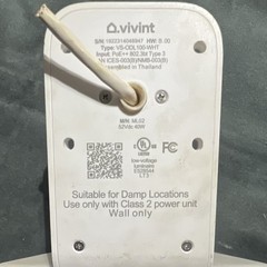 Vivint VS-ODL100-WHT Outdoor IP Camera w/ LED Light, Hardwired, 40W