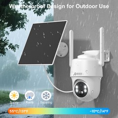 4G LTE Cellular Solar Battery Power Security Camera Wireless Outdoor w/ Sim Card