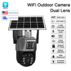 KERUI Solar Battery Powered Wireless WiFi Outdoor Pan/Tilt Home Security Camera