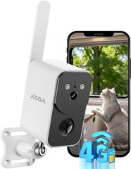 4G Cellular Security Camera – No WiFi Required, 10000mAh Battery & Night Vision