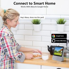 Wireless 2K Home Security Camera System Solar Panel 360°PTZ 3MP Outdoor Audio