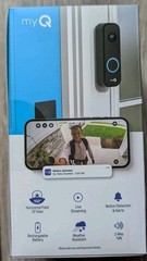 Chamberlain myQ Video Doorbell | 2K Camera, Battery/Wired, Color Night Vision