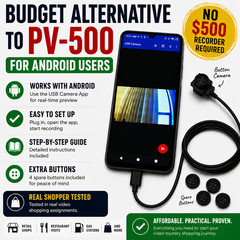 Budget Video Mystery Shopping Kit for Android | Wearable Button Camera |