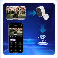XVIM 4MP Wireless WiFi Security Camera Waterproof Battery Camera Home Sytsem