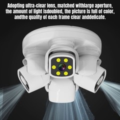 4 Lens Four Screen 12MP WiFi HD IP Camera 10X Zoom Outdoor Security Camera CCTV