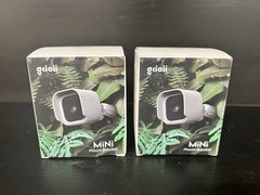 (2 Pack)Blink Mini Indoor Plug-In HD Security Cameras (White) w/ Extras