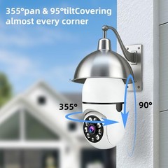 AI-Enabled Light Bulb Security Camera – 2K Resolution, Wireless & Plug-and-Play
