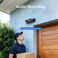 4K 8MP PoE Security Camera System H.265+ AI Detect Audio 8CH HDD Home Security