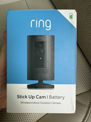 RING: Sealed STICK UP CAM BATTERY, Wireless Indoor/Outdoor Camera 1080p HD Black
