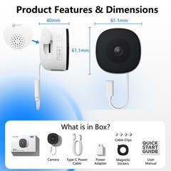 Wansview Window Camera – Replaces Outdoor Cam | 2.4/5G Wi-Fi | 2K Resolution