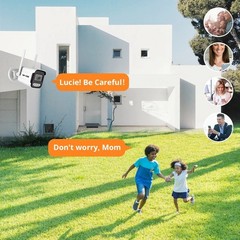 8MP 4K WiFi Security Camera Outdoor CCTV AI Human Detection Night Vision IP66