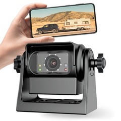 EWAY Strong Magnetic Wireless Backup Camera for iPhone Android, WiFi Black