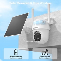 ANRAN 4G LTE Cellular Solar Battery Security Camera Outdoor Wireless 2 Way Audio