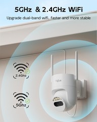 Security Camera Outdoor 3MP Wired 24/7 Recording 360° View – Plug-in Power