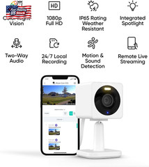 Wyze Cam OG Indoor/Outdoor 1080P Wi-Fi Smart Home Security Camera with Color Nig