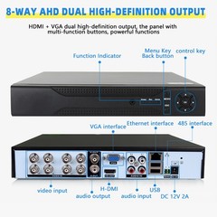 4/8 Channel Full HD Outdoor 1080p CCTV DVR Wired Home Security Camera System Kit