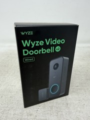 Wyze Video Doorbell v2 Wired 2K HD Color Night Vision Head-to-Toe View WVDWDV2