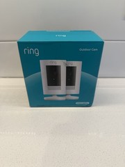 Ring Stick Up Cam Battery Wireless Outdoor/Indoor White 2-Pack NEW With Batterys
