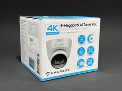 Amcrest 4K 8MP Outdoor PoE Turret Security Camera IP8M-T2599EW-AI-V3