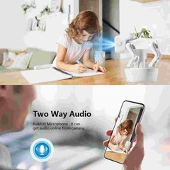 4MP Robot Dog Camera Home Security System Dog Pet Camera w/ Night Vision Motion