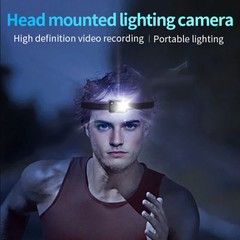 D7 1080P Head-mounted Lighting Camera LED Motion Sensor Video Recording Lighting