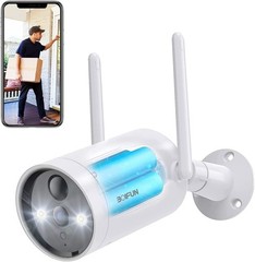 BOIFUN Outdoor 2K Security Camera Wireless Home WiFi Battery CCTV System,Alexa