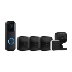 Blink Outdoor Security Camera System with Doorbell, Sync Module 2 and Blink Mini