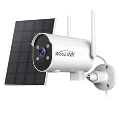 WOOLINK Solar Wireless Security Camera 2K 3MP Solar Battery PIR Detection Audio