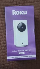 Roku Smart Home Indoor Camera 360° SE Wi-Fi Security Wired Connected