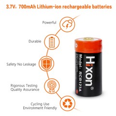 8 Pack 3.7V RCR123a Rechargeable Batteries & Charger for Arlo HD Security Camera