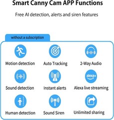VIMTAG Cameras for Home Security 2.5K – Indoor/Outdoor Plug-in Black&White