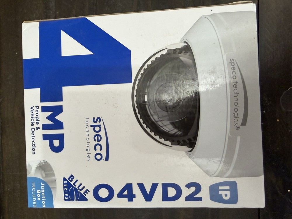 Speco O4VD2 4MP Network PoE Turret IP Outdoor Camera 2.8MM NDAA TAA Compliant
