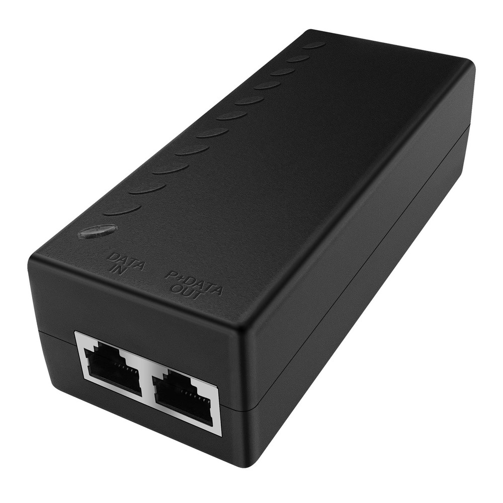 POE301000Mbps 30W Gigabit PoE+ Injector Adapter 10/100/1000Mbps RJ45 325 Ft