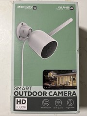 Mercury Smart Outdoor Camera HD 1080P Weather Resistant Security System