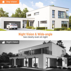 Smart Video Doorbell Camera Wireless, AI Human Detection and Instant Alerts, Nig