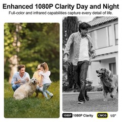 ANRAN Solar Wireless Dual-Lens Security Camera Audio 360° PTZ Color Night Vision