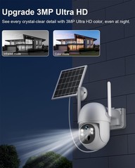 Lifetime Free Unlimited Data 4G LTE Security Camera Solar Battery Wireless + 64G